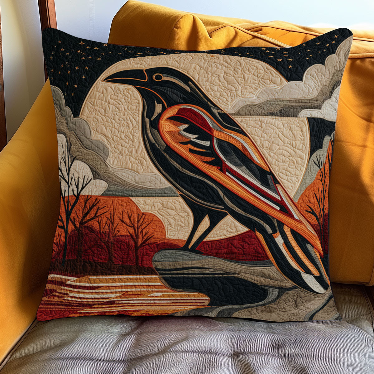 Raven Spirit Guide WJ0901127CL Quilt Pillow Case