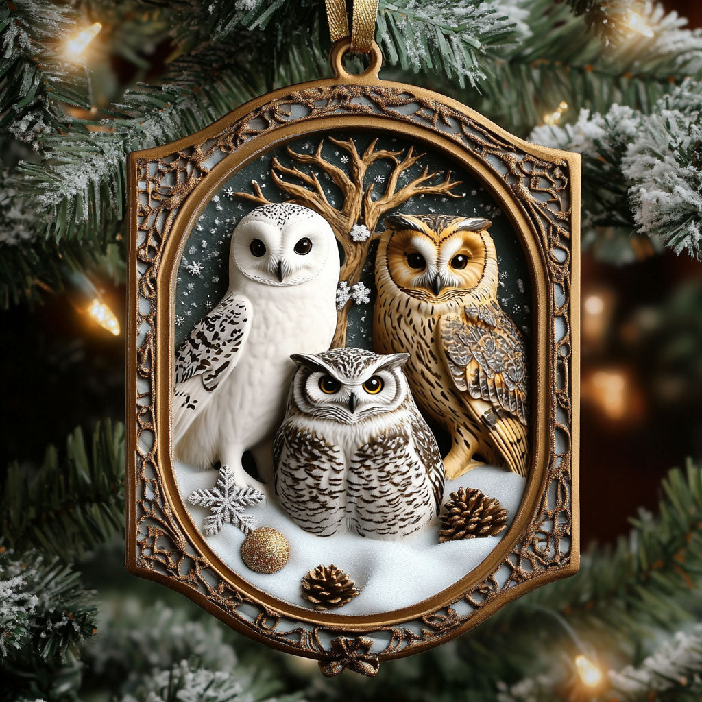 Royal Owl Old Story WJ0312410CL Christmas Ornament