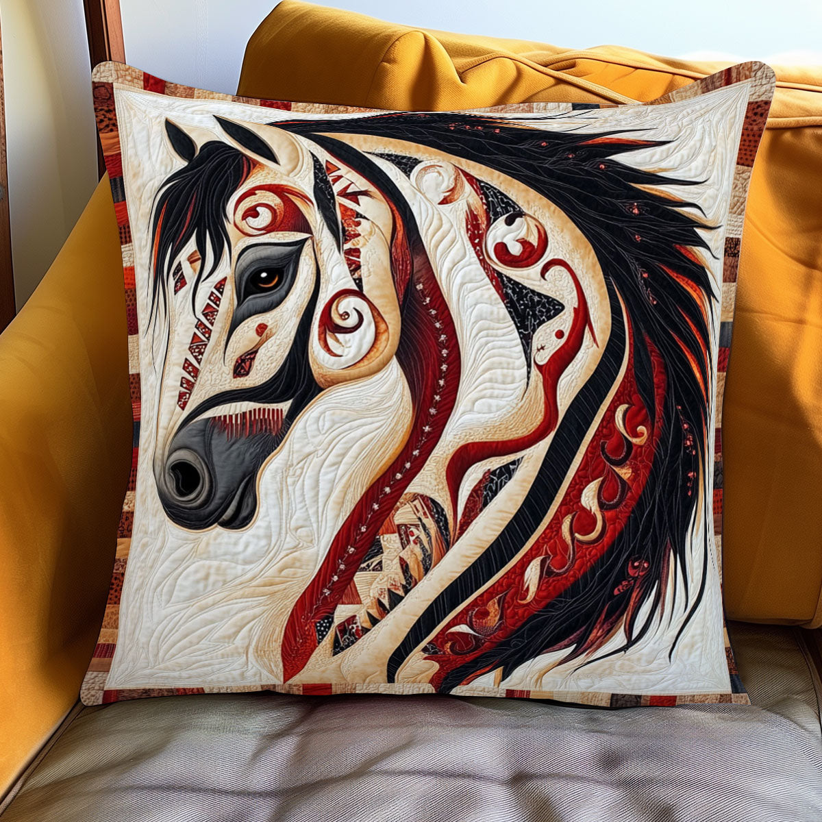 Sacred Plains Horse WJ1301104CL Quilt Pillow Case