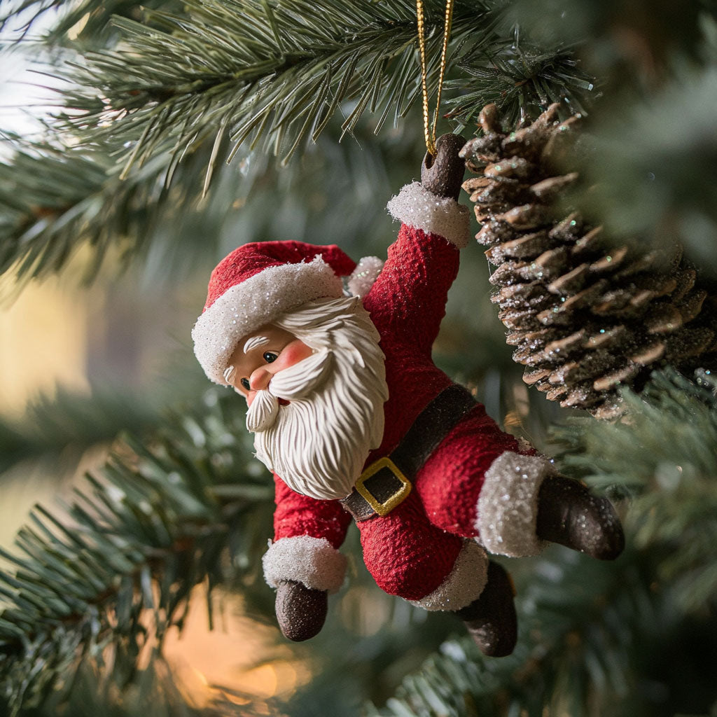 Santa On The Way WJ2411071CL Christmas Ornament