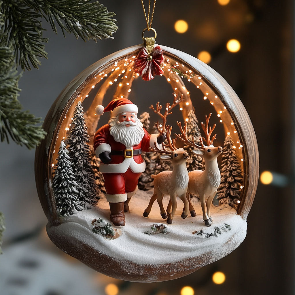 Santa's Companion WJ2411080CL Christmas Ornament
