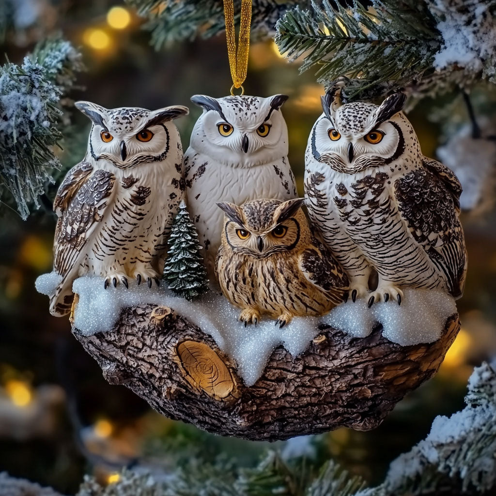 Snow Owl Member WJ0312416CL Christmas Ornament