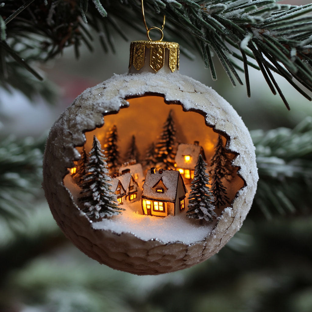Snow Village WJ2511108CL Christmas Ornament