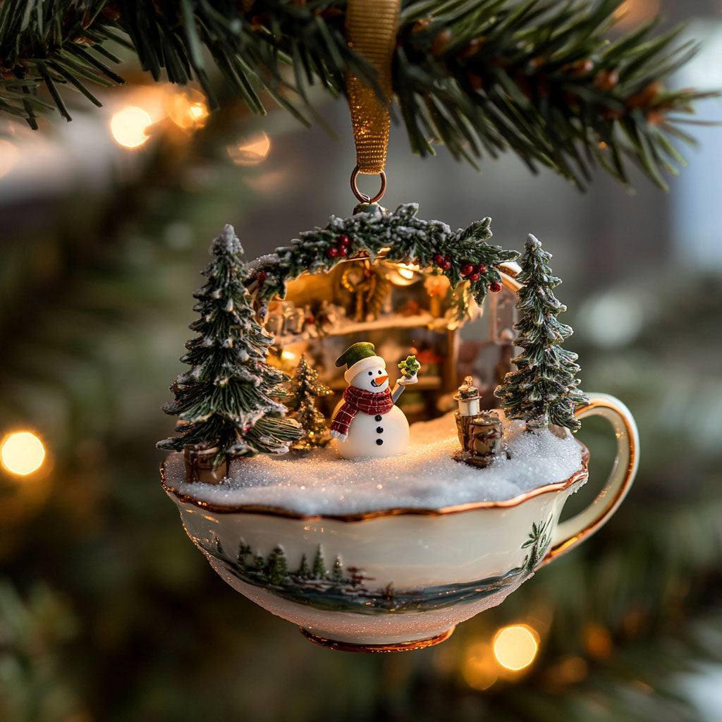 Snowman Cup World WJ2711176CL Christmas Ornament