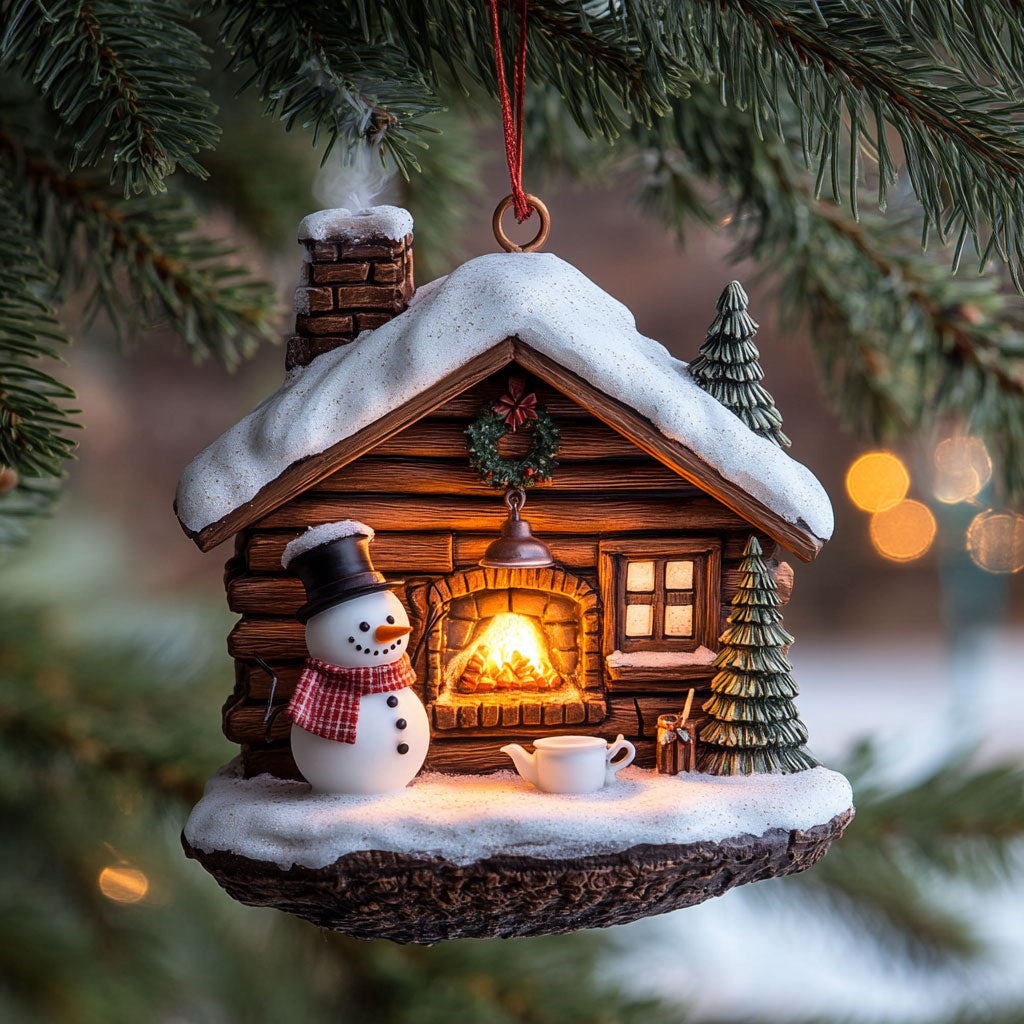 Snowman Night WJ2411096CL Christmas Ornament
