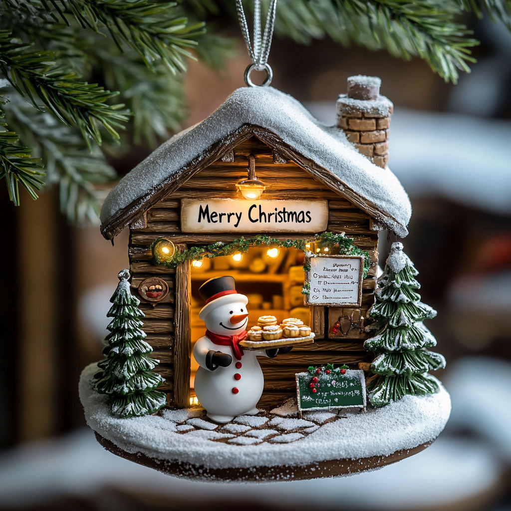 Snowman Pastry WJ2511092CL Christmas Ornament