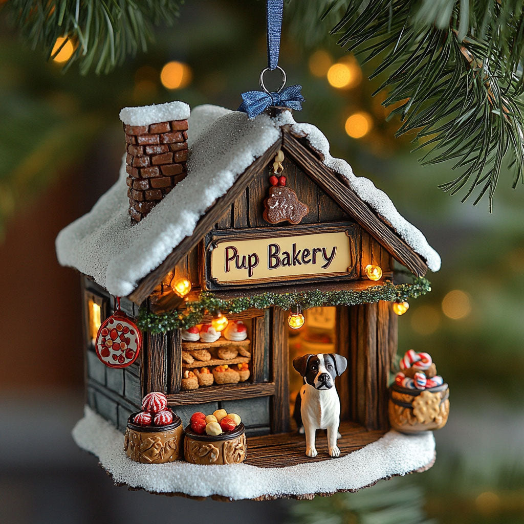 Snowy Pup Bakery WJ2511043CL Christmas Ornament