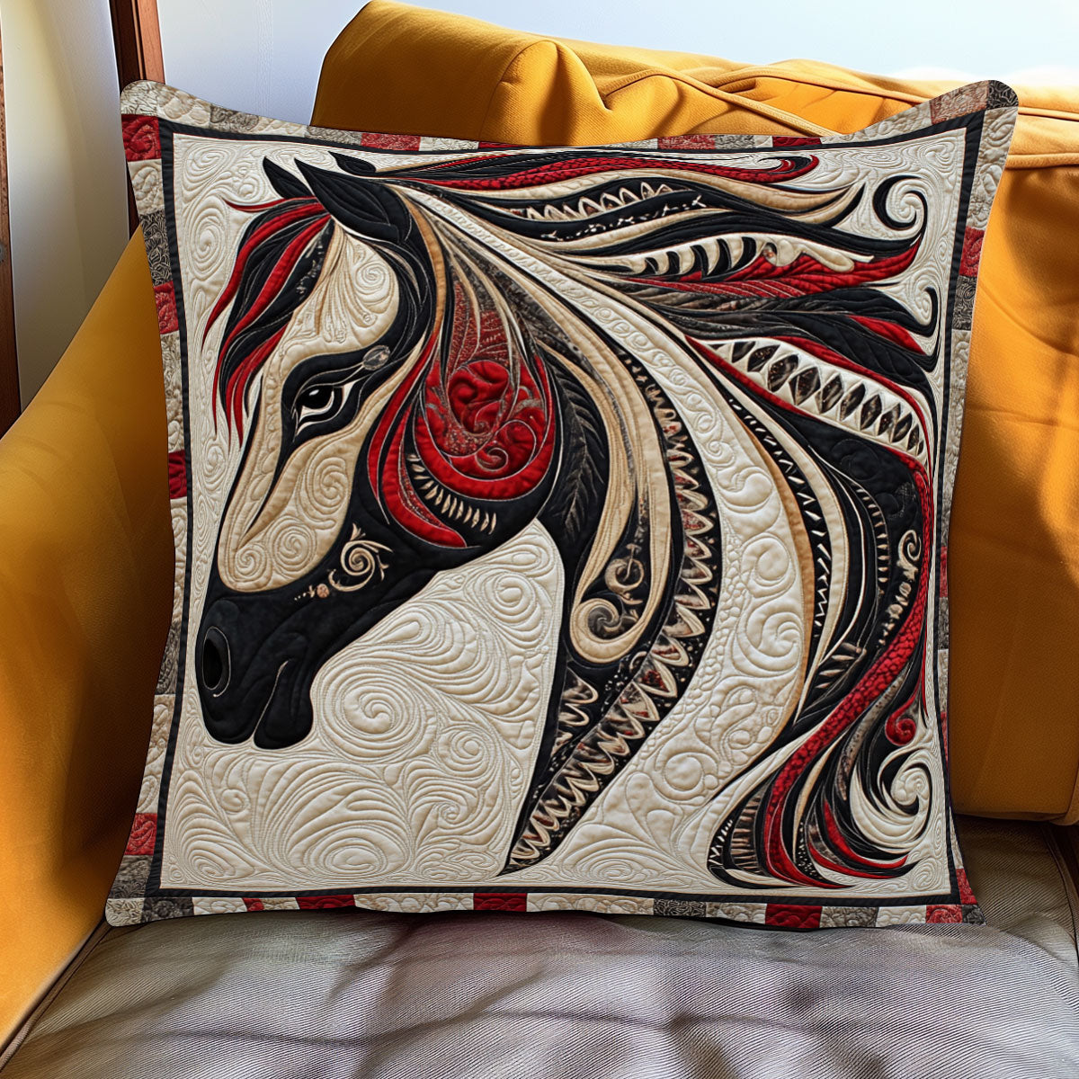 Spirit Horse Vision WJ0801101CL Quilt Pillow Case