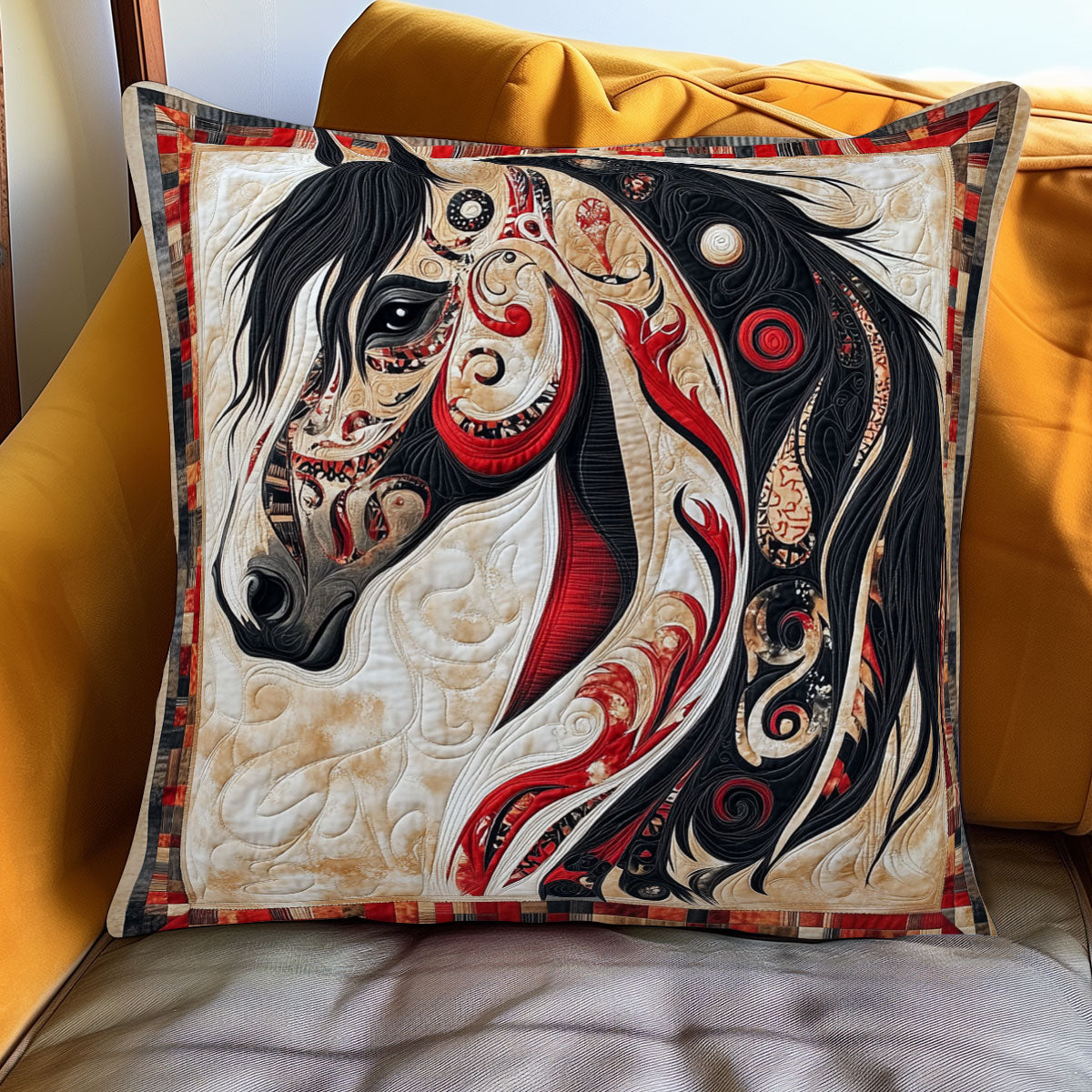 Spirit Plains Horse WJ0801102CL Quilt Pillow Case