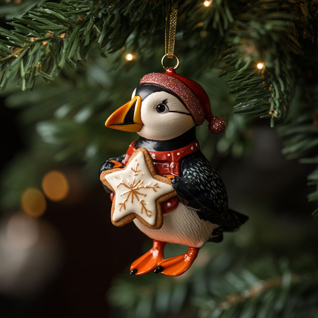 Star Cookie Puffin WJ0312309CL Christmas Ornament