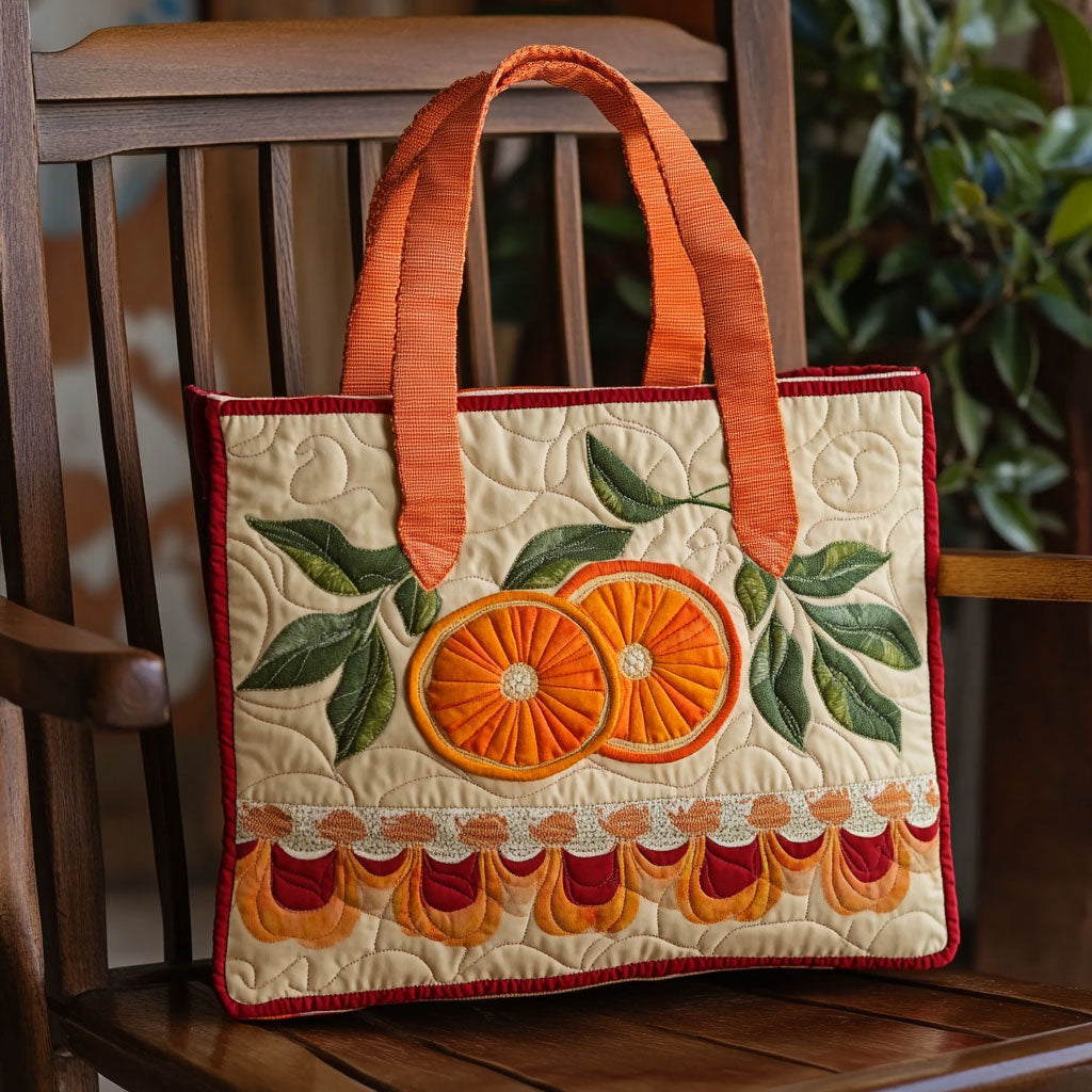 Sweet Orange WJ2310411CL Quilted Tote Bag
