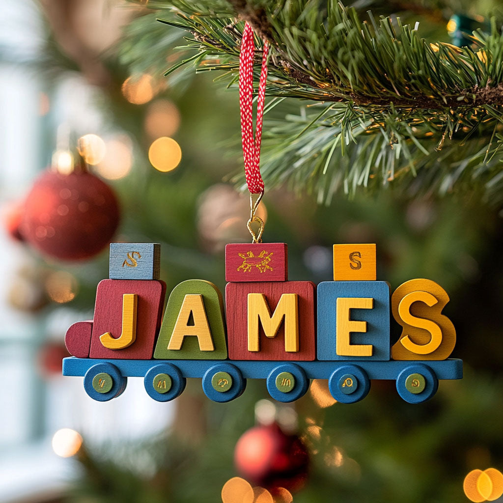 Syllable Train WJ2711160CL Christmas Ornament