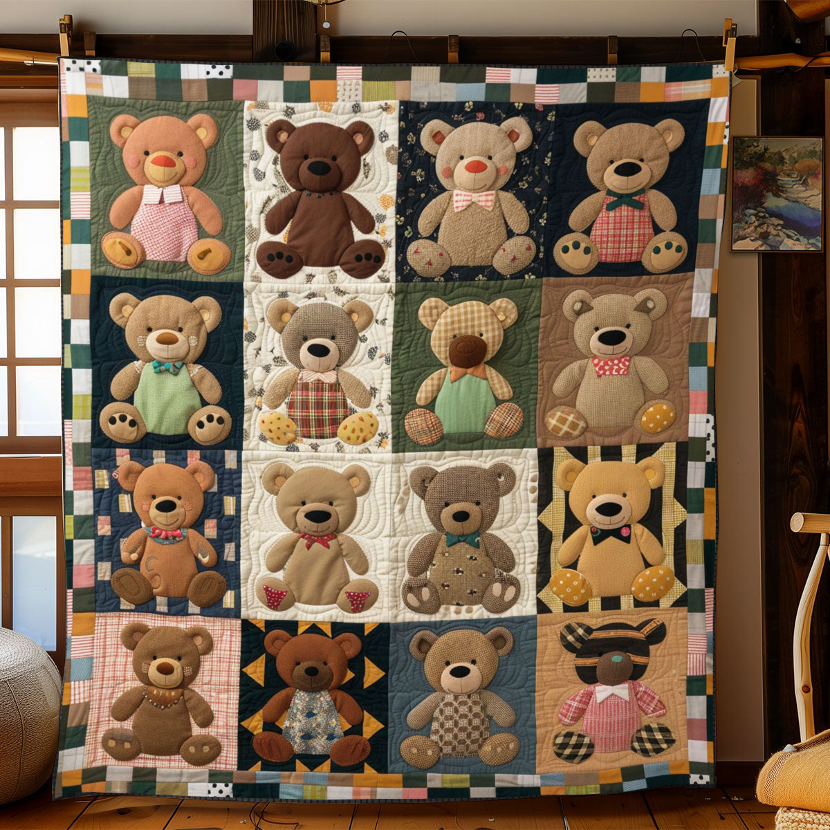 Teddy Bear Patch WJ0801013CL Quilt
