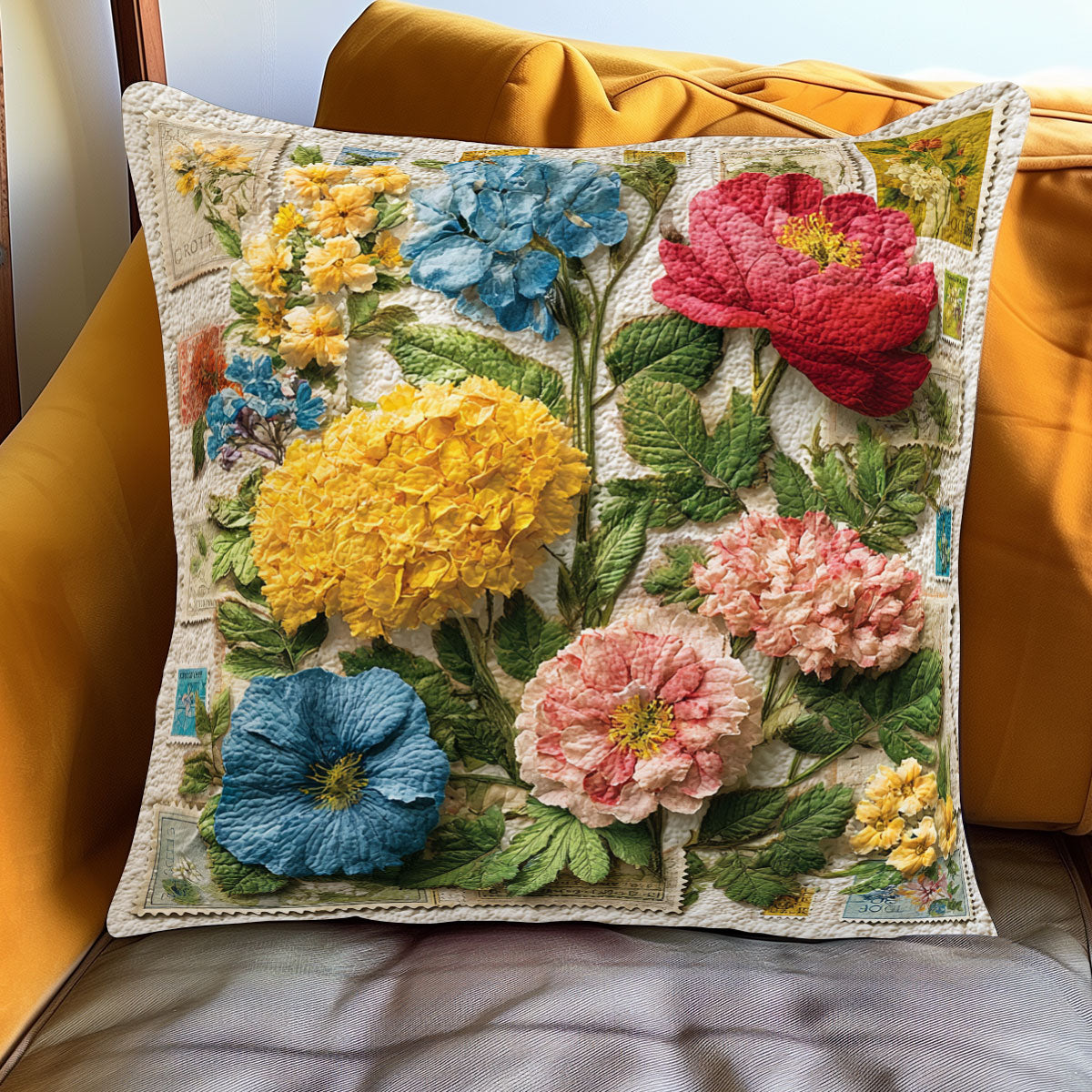 Timeless Postal Garden WJ1001089CL Quilt Pillow Case