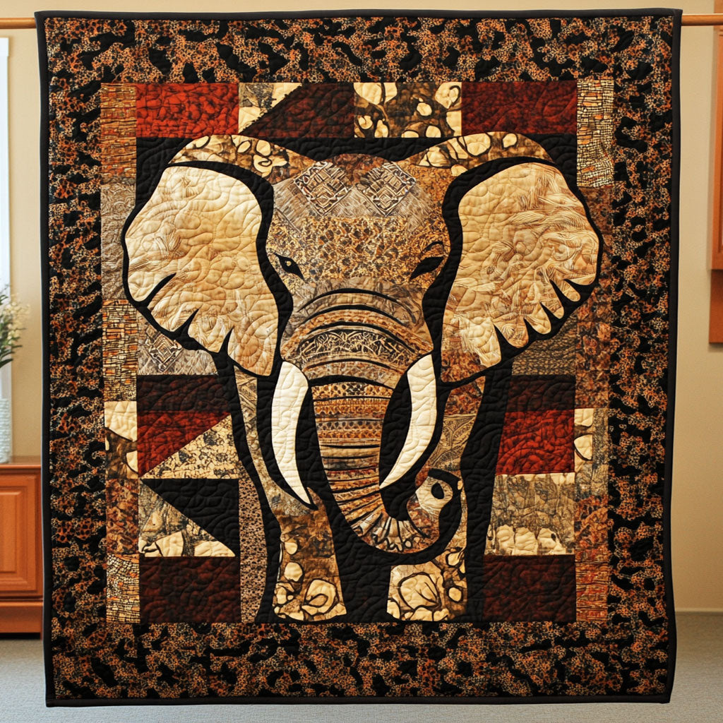 Tradition Patchwork Elephant WJ0701049CL Quilt