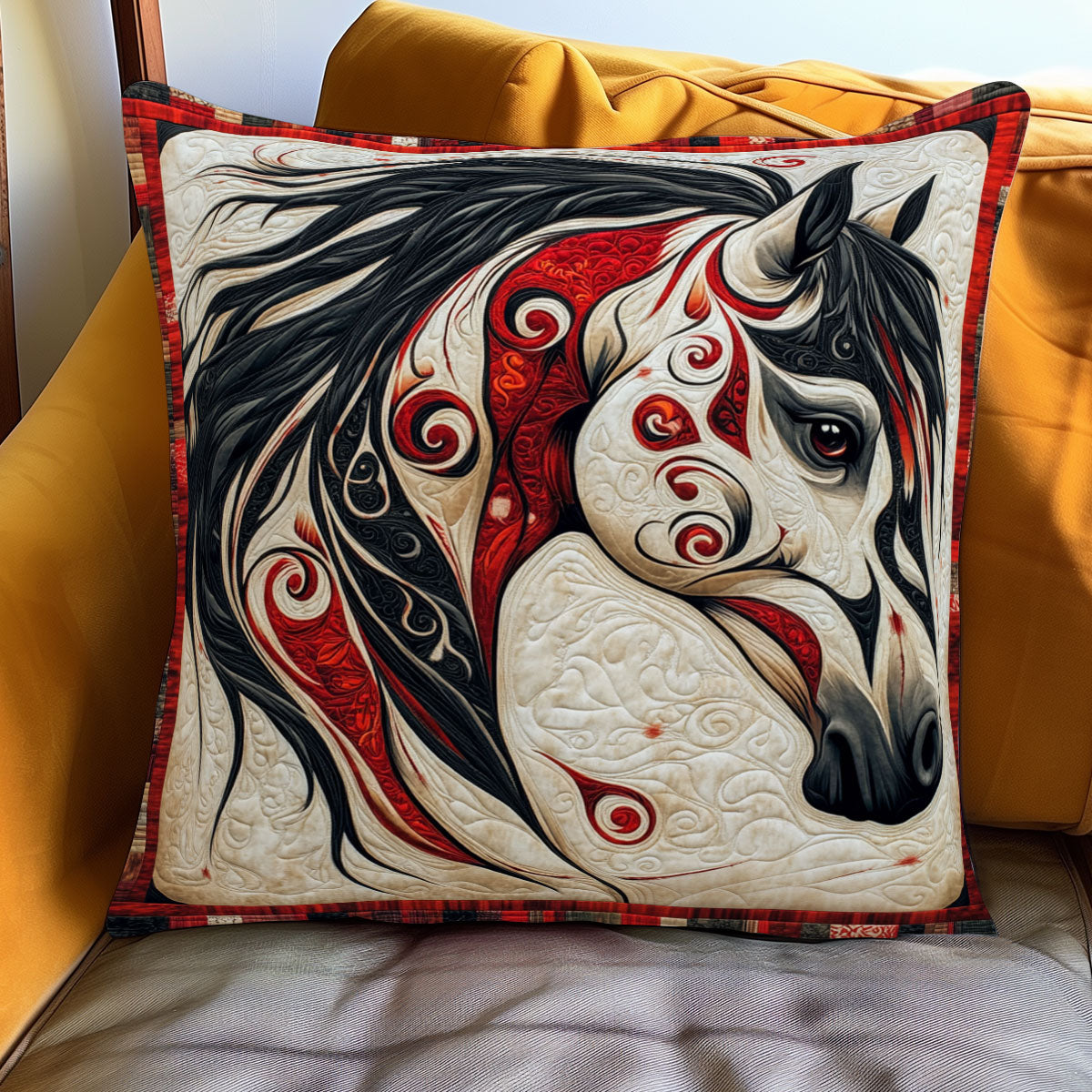 Tribal Dawn Horse WJ0801103CL Quilt Pillow Case