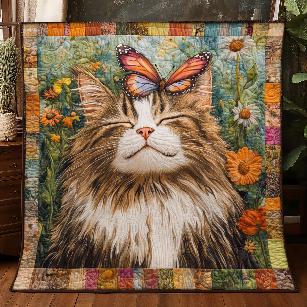 Winged Wonder Cat WJ0901018CL Quilt