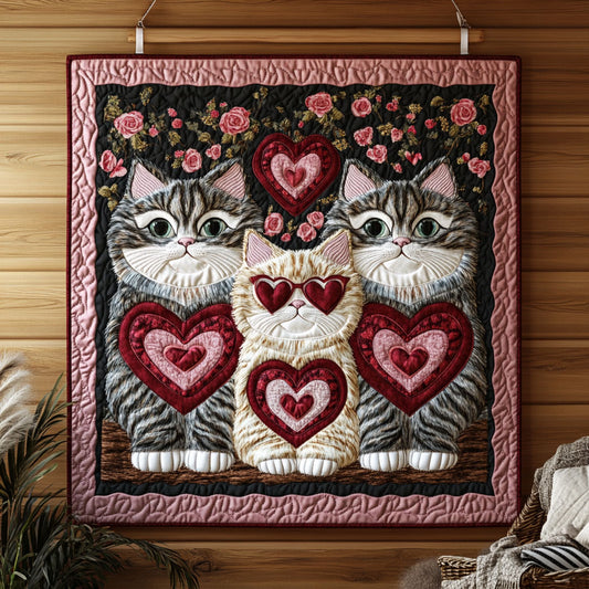 Heartfelt Kitties KL1501021CL Quilt