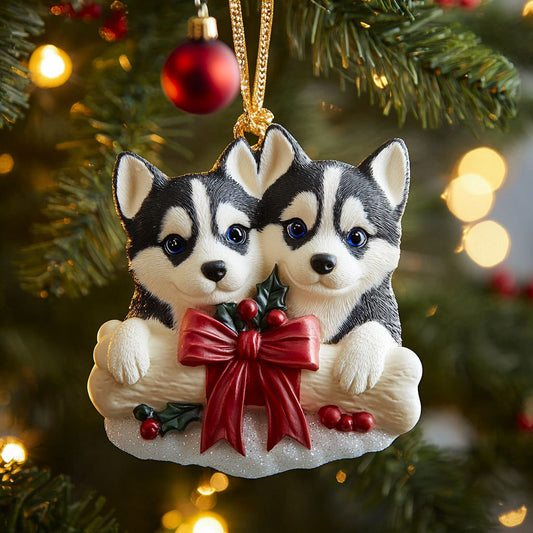 Paw Couple CP0312138CL Christmas Ornament