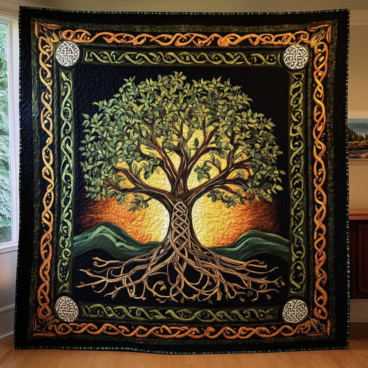 Golden Tree Of Life WN1203071CL Quilt