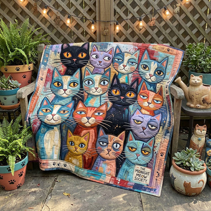 Colorful Cat Crew WN2905003CL Quilt