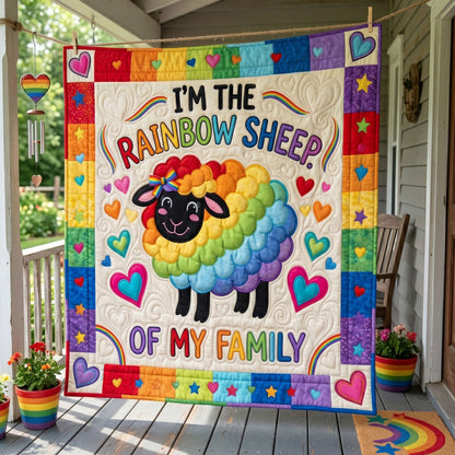 Proudly Different Rainbow Sheep WN1206012CL Quilt