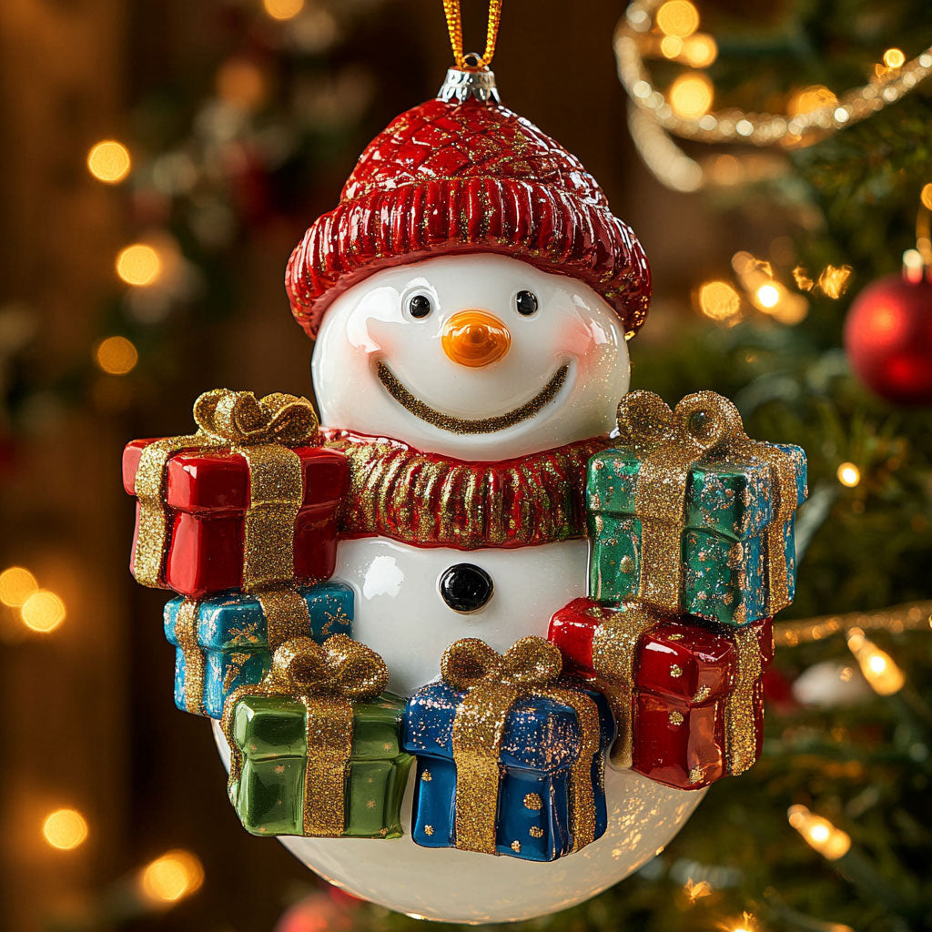 Snowman Gift CW1310005CL Christmas Ornament