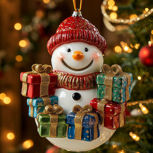 Snowman Gift CW1310005CL Christmas Ornament