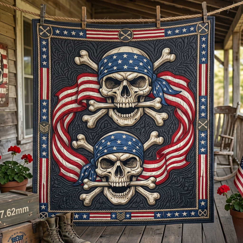 Patriot Skulls WN2905017CL Quilt
