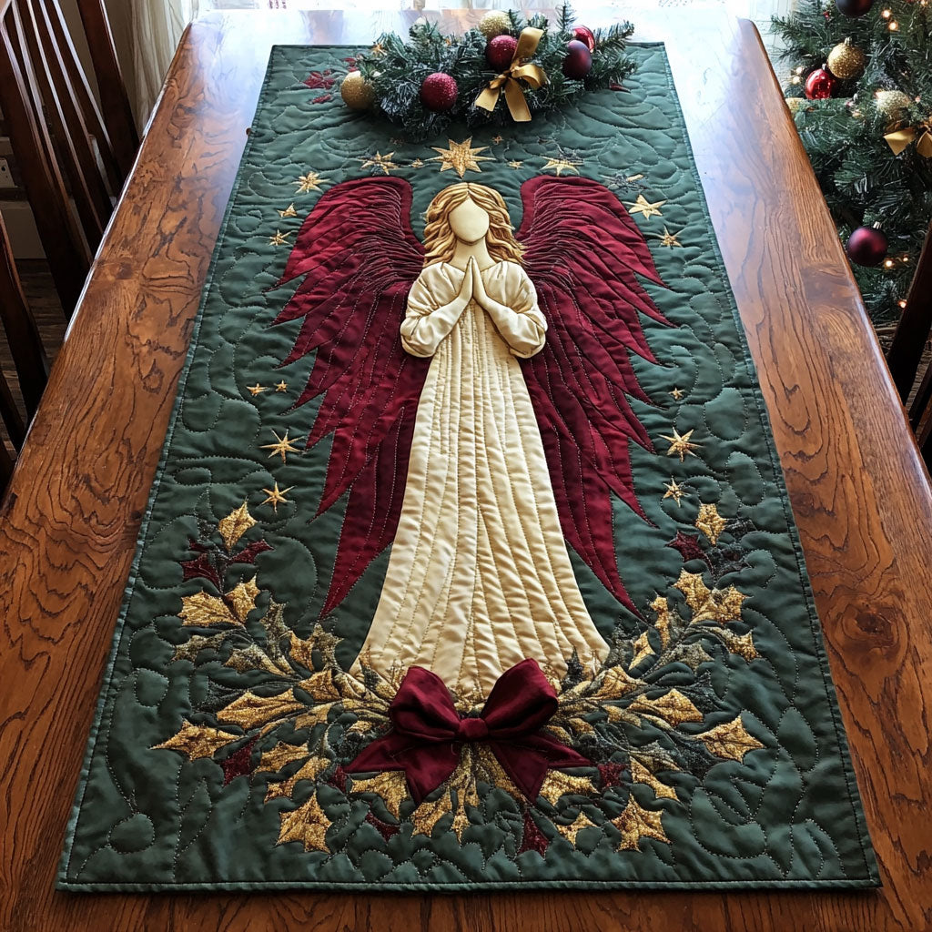 Pray Angel WJ1707038CL Quilted Table Runner