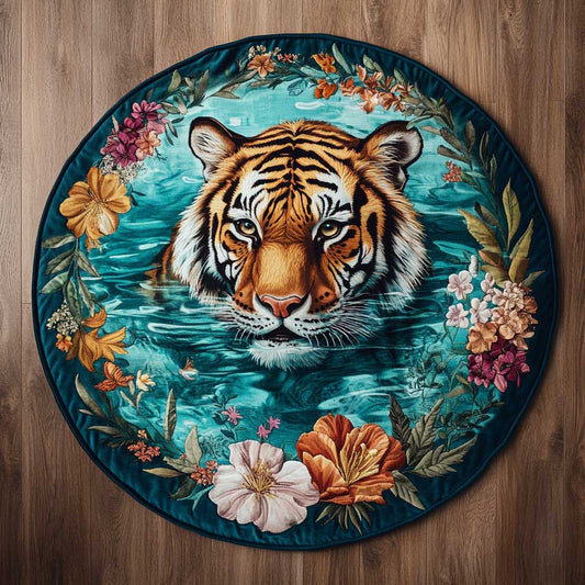 Floating Tiger WN2205044CL Quilted Round Mat