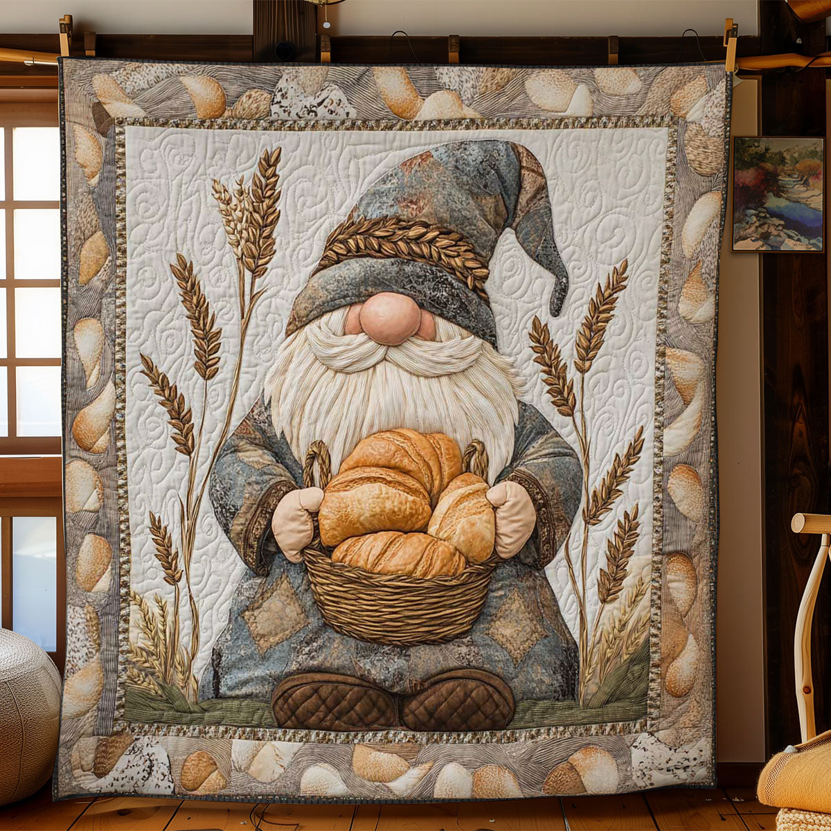 Harvest Gnome WN0801043CL Quilt