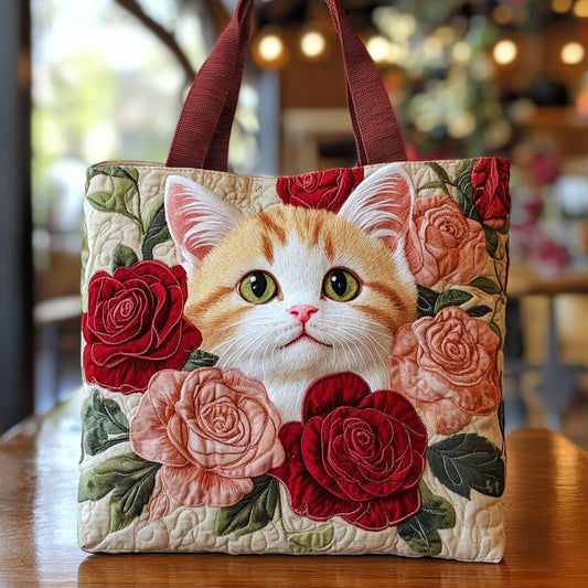 Bloom Cat CP0312047CL Quilted Tote Bag