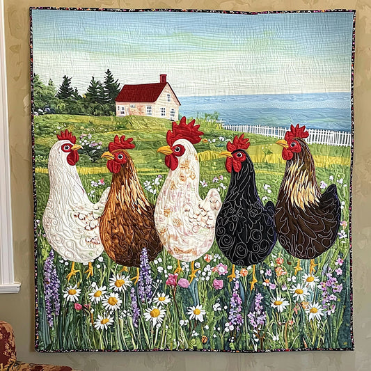 Chicken On The Field QA2911024CL Quilt