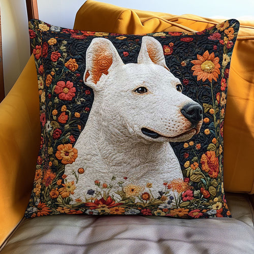 Rustic Bull Terrier WN0802124CL Quilt Pillow Case