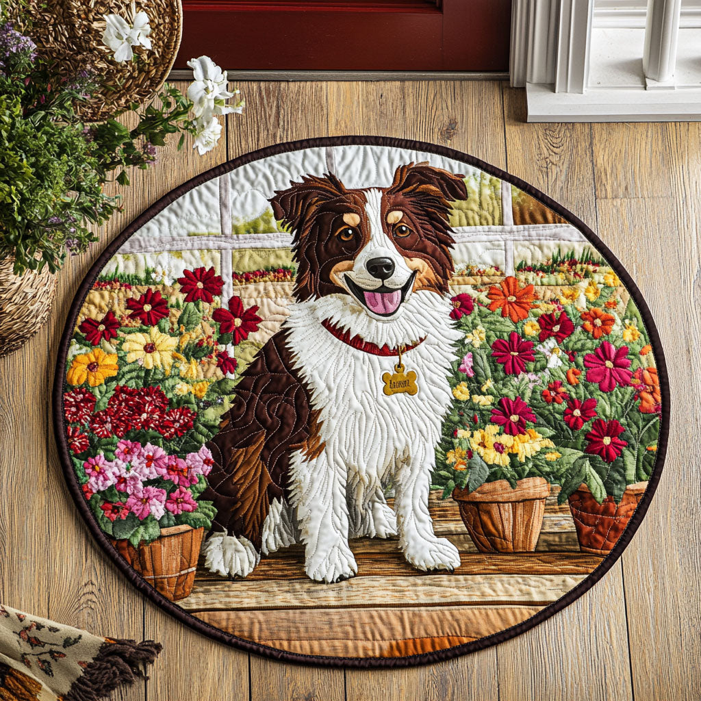 The Porch Guardian WJ1906040CL Quilted Round Mat
