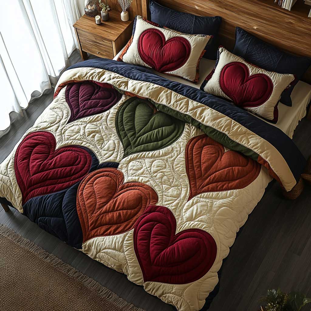 Heart Patchwork WP0802046CL Duvet Cover Set