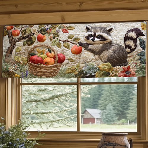 Red Apple Mischief WJ1606033CL Quilted Valance