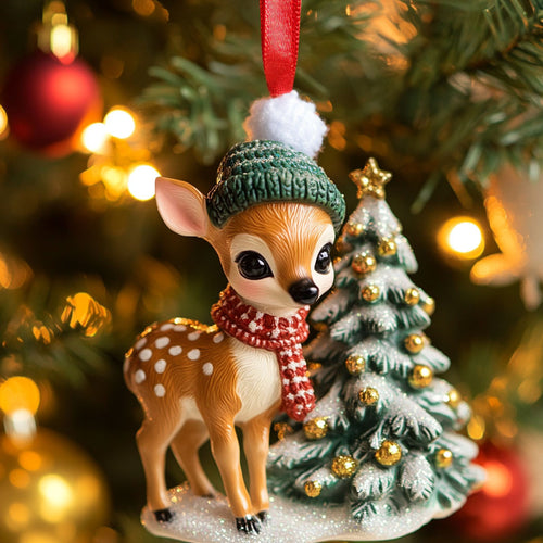 Deer Pine CW1410048CL Christmas Ornament