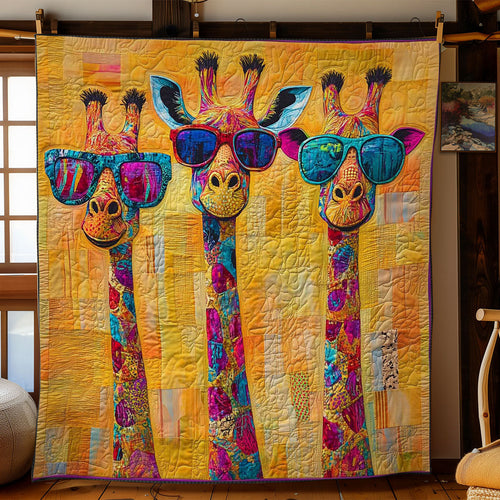 Groovy Funny Giraffes WN1103020CL Quilt