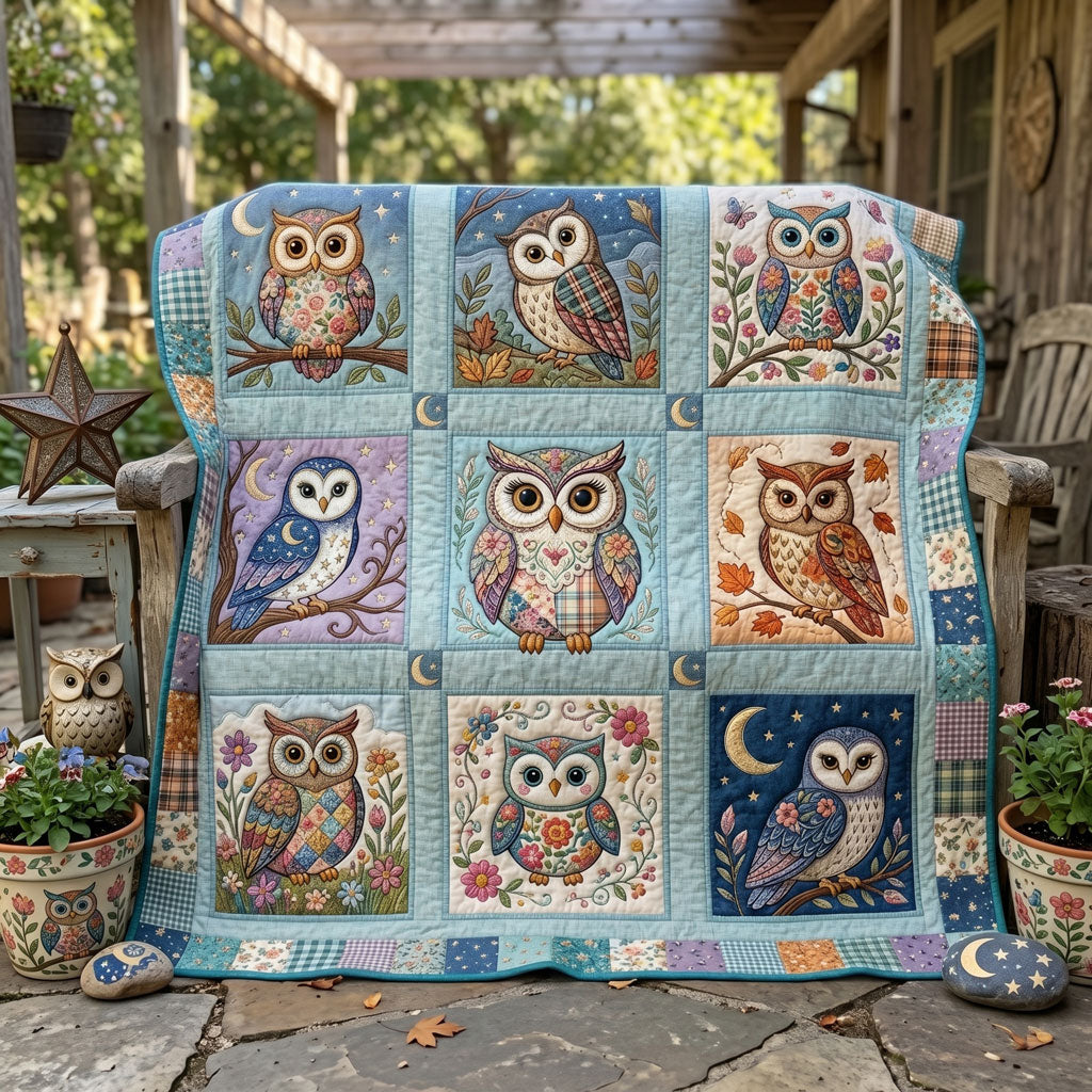 Patchwork Owl Garden WN0306008CL Quilt