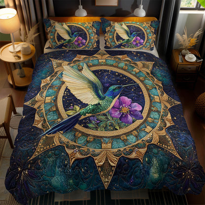 Mystic Hummingbird Mandala WN2101040CL Duvet Cover Set