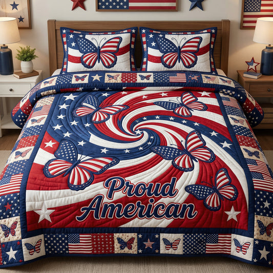 Proud American Butterflies XR0904016CL Duvet Cover Set