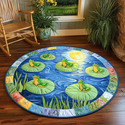 Midnight Frog WJ1004041CL Quilted Round Mat