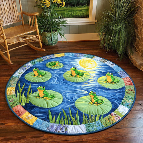 Midnight Frog WJ1004041CL Quilted Round Mat