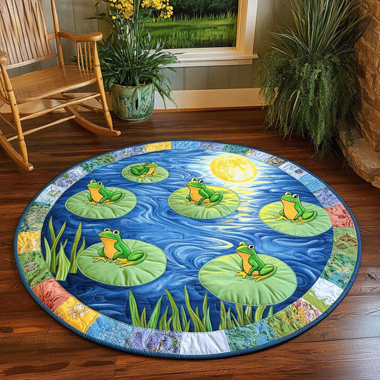 Midnight Frog WJ1004041CL Quilted Round Mat