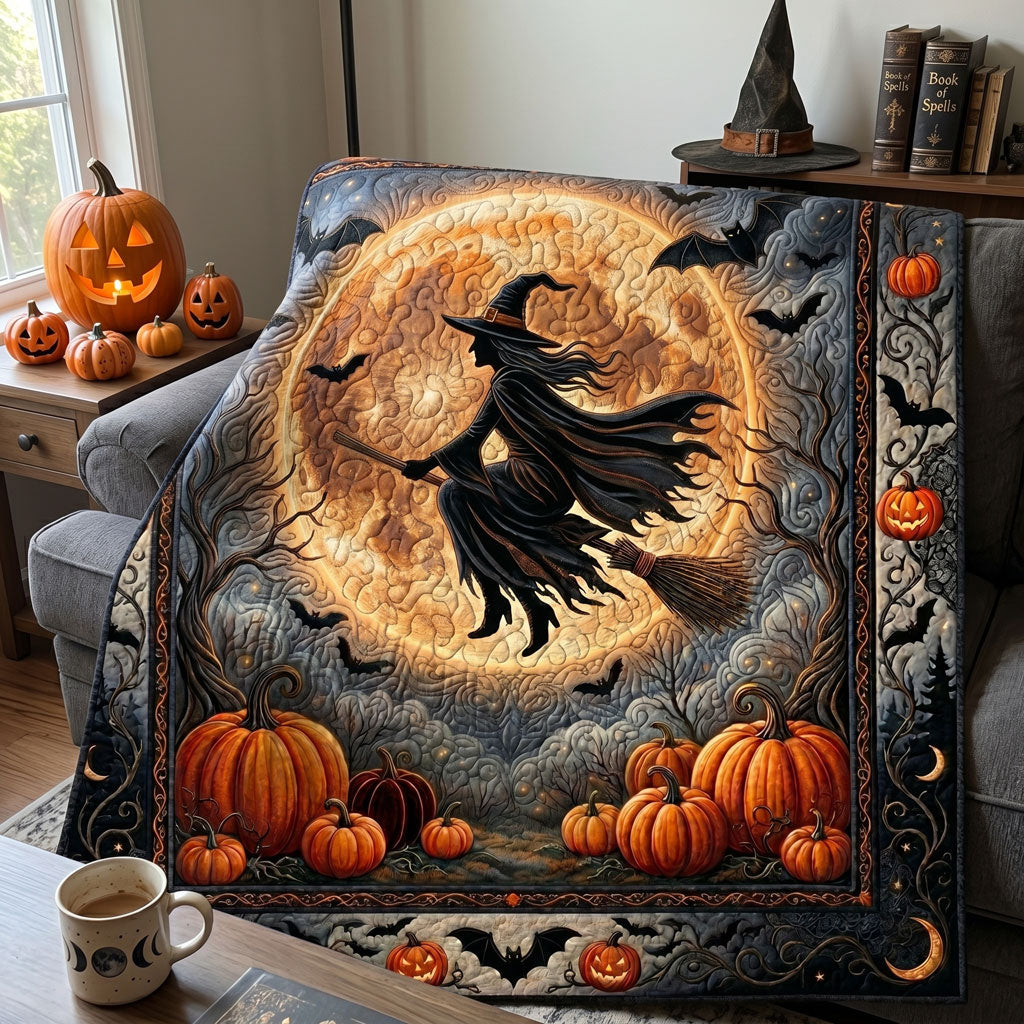 Moonlit Witch Halloween WN1105021CL Quilt