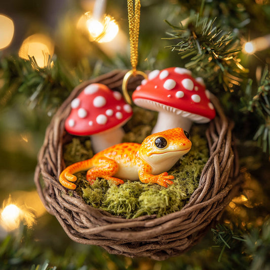 Mushroom Gecko CP2611058CL Christmas Ornament