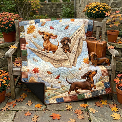 Dachshund Skybound Adventure WN0406005CL Quilt