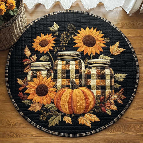 Sunflower Bliss WN1403034CL Quilted Round Mat